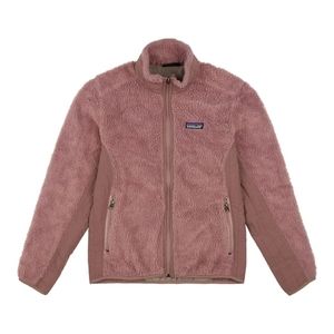 PATAGONIA Classic Retro X Full Zip Deep Pile Fleece Sweater Jacket in Rose Taupe